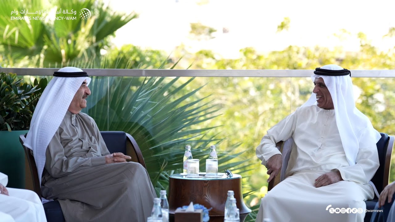 حاكم رأس الخيمة يستقبل حاكم أم القيوين