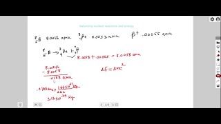 A 58 B Atom Mass 8.0246 Amu Decays Into A 48 B Atom Mass 8.0053