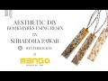 Aesthetic resin bookmarks | DIY | Ft. Shraddha Pawar (@wintersockss)