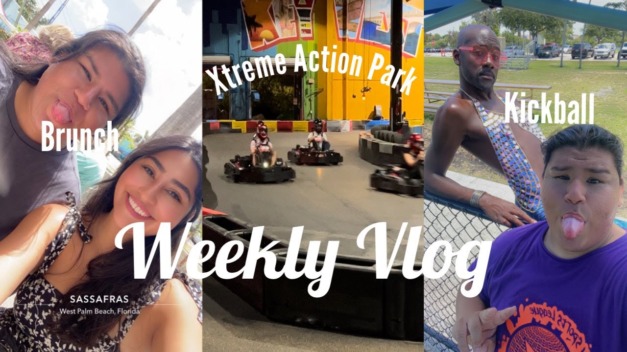 WEST PALM BEACH VLOG Mimosas, Xtreme Park, Kickball Fun YOJOSEG