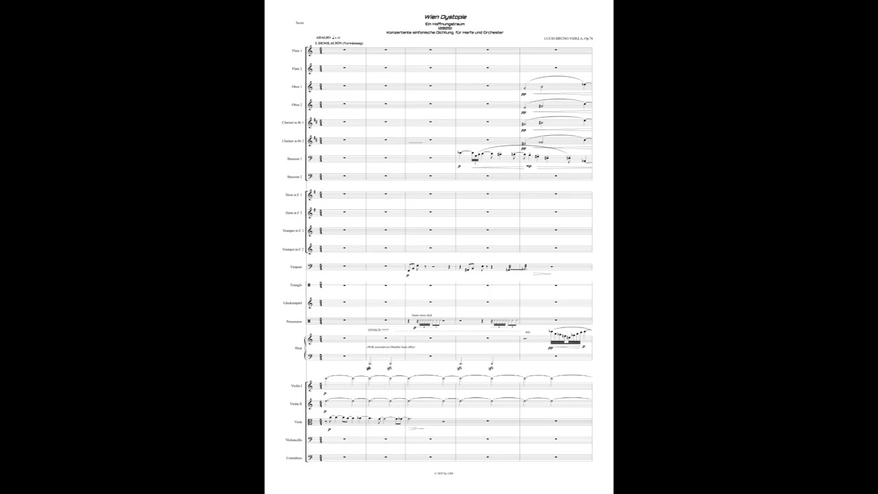 LUCIO BRUNO-VIDELA: Wien Dystopie, Op.76