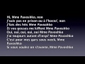 Black m  mme pavoshko paroles