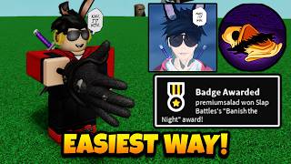 EASIEST WAY To BEAT PIM BOSS (HARD MODE) + Get STATIC GLOVE (Banish The Night) in SLAP BATTLES!