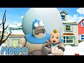 거대한 눈덩이 공격 !!!・ 알포 메리 크리스마스 ・시즌 2・재미있는 어린이 만화 모음!・로봇알포 Arpo The Robot