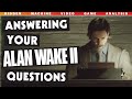 Answering your alan wake 2 questions w gaming university  kranitoko