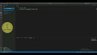 Python | importing math package 'copysign()' | CodeLearning