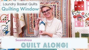 How To Speed Up Chain Piecing with TRIANGLE PAPER! Seamstress Quilt Along - Week 4