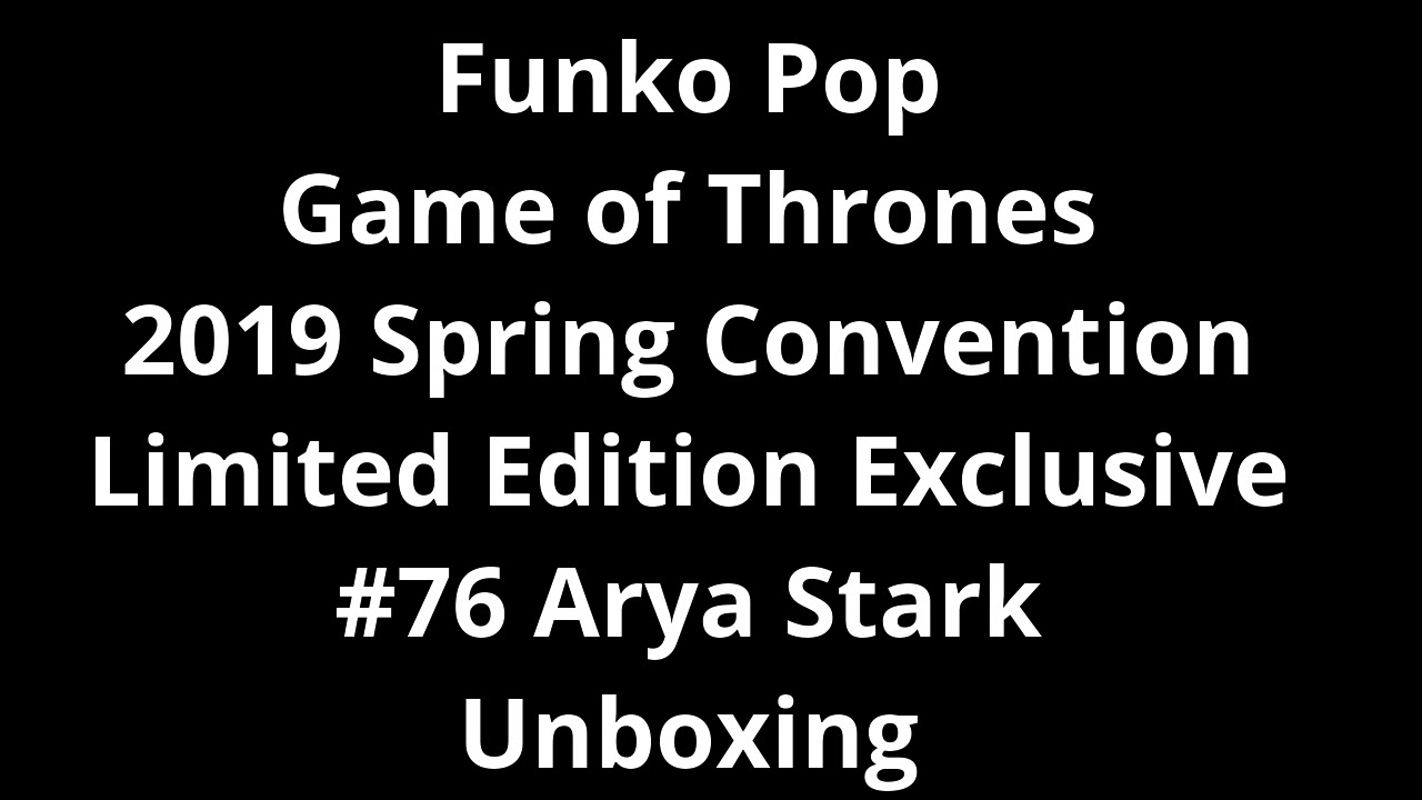 arya stark spring convention