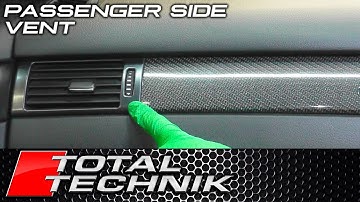 How to Remove Passenger Side Climate Control Vent - Audi A6 S6 RS6 (C5) - 1997-2005 - TOTAL TECHNIK