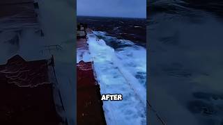 The Secret Behind This Half-Submerged Monster Ship! 🤯🌊