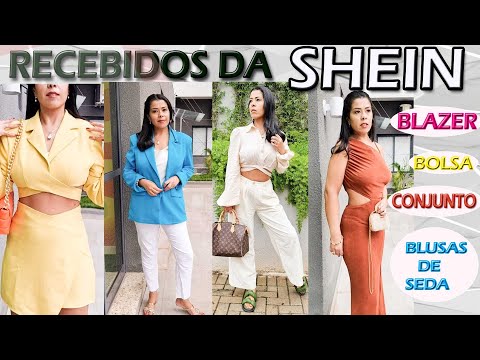 RECEBIDOS DA SHEIN BLAZER BOLSAS BLUSAS DE SEDA E CONJUNTOS