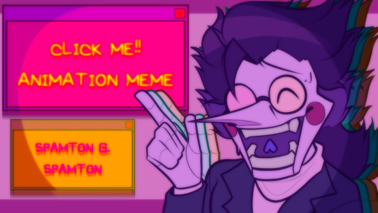 CLICK ME!! || animation meme [spamton deltarune] - YouTube