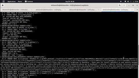 Lazyadmin Tryhackme CTF | Walkthrough | Lazy Pentester