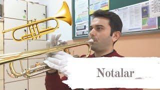 Trompet Öğreniyorum Trompette Notalar Çalışmalarımdan Bir Kesit