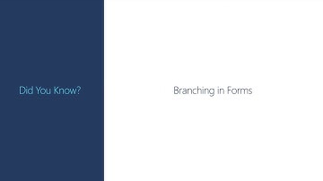Branch a quiz in Microsoft Forms