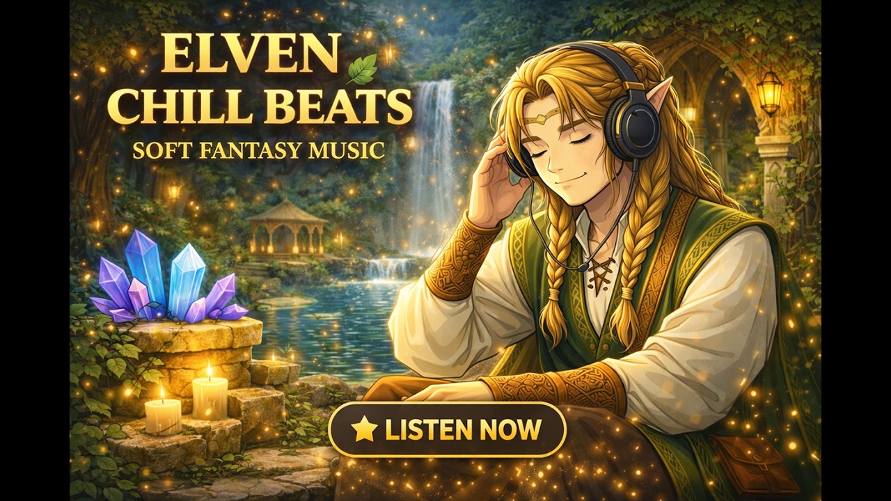 Elven Chill Beats 🌿 Soft Fantasy Music for Relaxation, Study & Focus