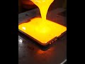 🔥 Metal meets mold — laptop shape, forged in fire. #MetalCasting #Metallurgy #EngineeringArt