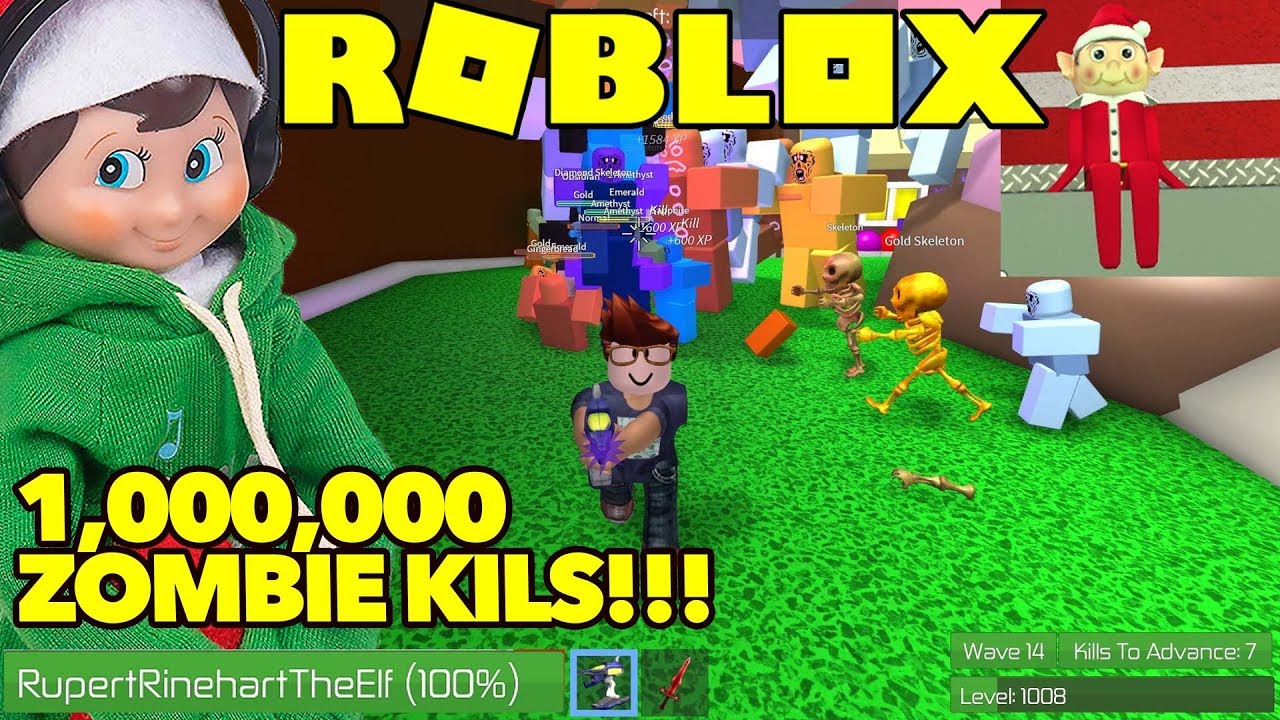 1 Game 2019 Roblox Zombie Rush Elf On The Shelf Plays Roblox Zombie Rush Youtube - elf soldier 1 roblox