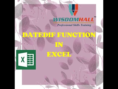 Unleash the Power of DATEDIF: Calculate Date Differences Like a Pro! with @Wisdomhall