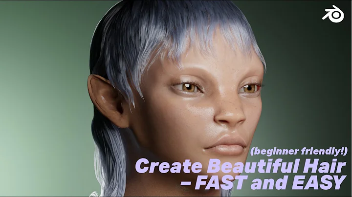 Create Realistic Hair in Blender, fast and easy! - For Beginners (Particle System)