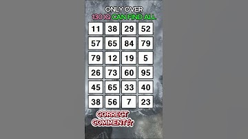 CAN YOU FIND THEM ALL?!Find 3 pairs of identical numbers /Dementia Prevention Quizzes/Tests.No.78