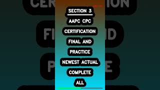 Aapc Cpc Certification Final And Practice Newest Actual Complete All Latest