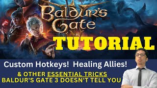 Baldur's Gate 3's Tutorial SUCKS! I go over UI, Quality of Life tricks + NEW actions not in D&D 5e