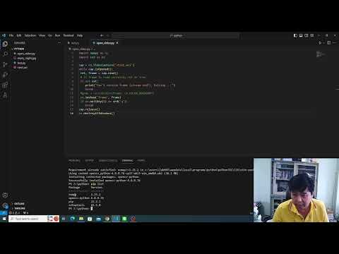 การ install package opencv-python