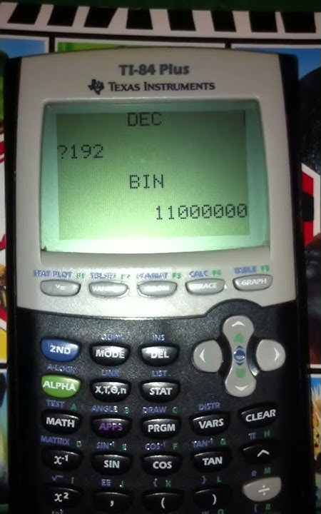 TI-BASIC - DECIMAL TO BINARY + source code - YouTube
