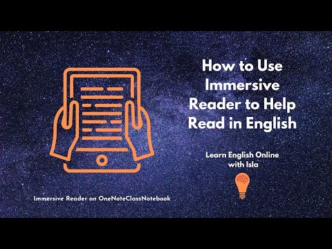 How to Use Immersive Reader to Help with Reading in English
