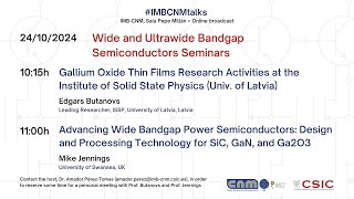 IMB-CNM Talks: Gallium Oxide Thin Films Research Activities at the Institute of Solid State Physics