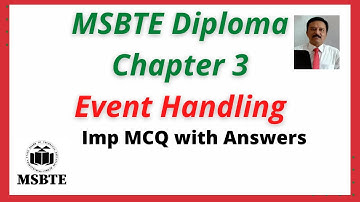 MSBTE Advance Java Event Handling Chapter IMP  MCQ