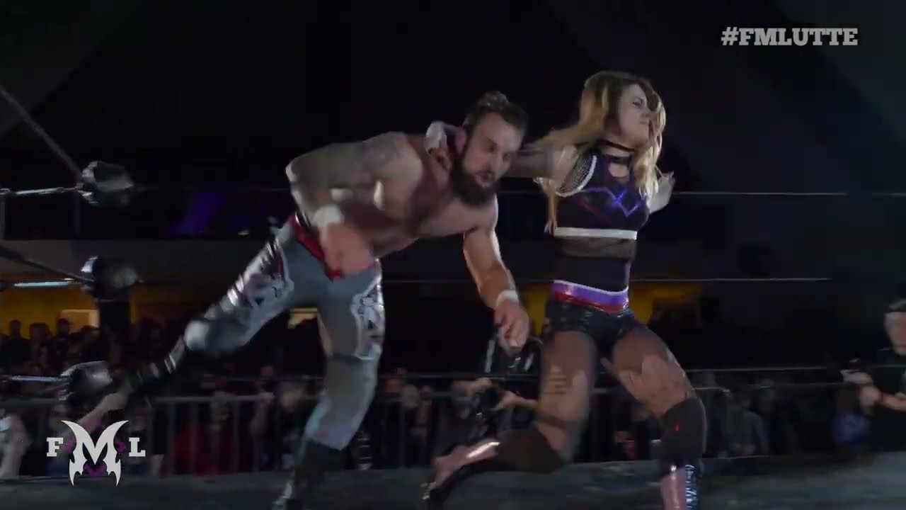 💥Melanie Havok vs Nitzz | Intergender Wrestling Match | FMLutte (Oct 5, 2019)