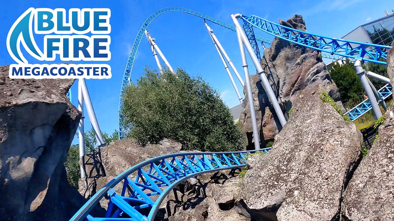 Mack Rides Launch Blue Fire Front Row POV Europa Park MACK Rides Launch Coaster - YouTube