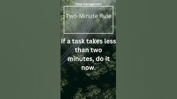 "Two-Minute Rule Mastery: Instant Productivity Unleashed! ⏳🚀"