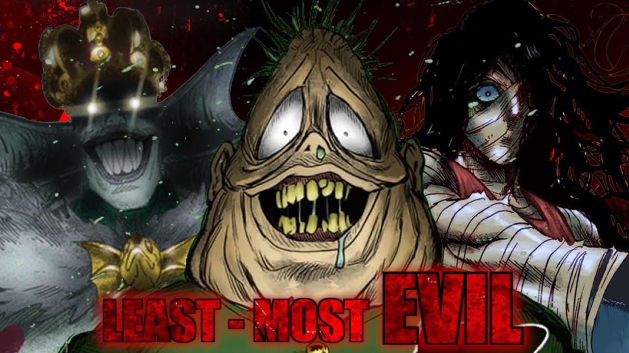 Рейтинг монстров One Punch Man от наименее к наиболее ЗЛОМУ.