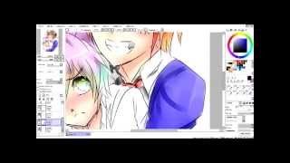 Speed Paint Doujin - Wolf In The Bathroom?