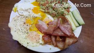 How to make keto bacon & eggs breakfast with vegetables in 7 minutes
this meal gives you a lot of fiber and micronutrients. it also gas
enough calories ...