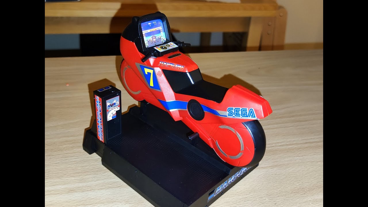 Wave Corporation Sega Hang-On Model Taikan Sit-down cabinet - YouTube