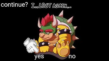 Bowser master (md English bootleg continue and game over)