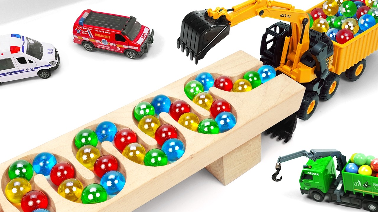 HABA Marble Run: Mesmerizing Wooden Marbles Racing Through Air ASMR