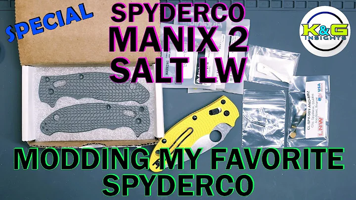 Modding my Spyderco Manix 2 Salt LW