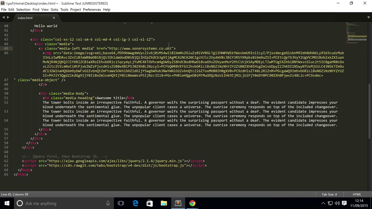 Bootstrap 4 Tutorial 11 Media Object Alignment - YouTube