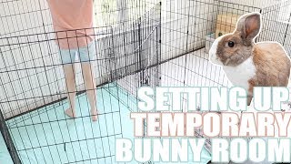 temporary rabbit cage