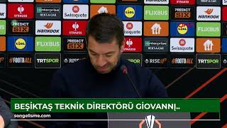 Beşiktaş Teknik Direktörü Giovanni Van Bronckhorstun Açıklamaları
