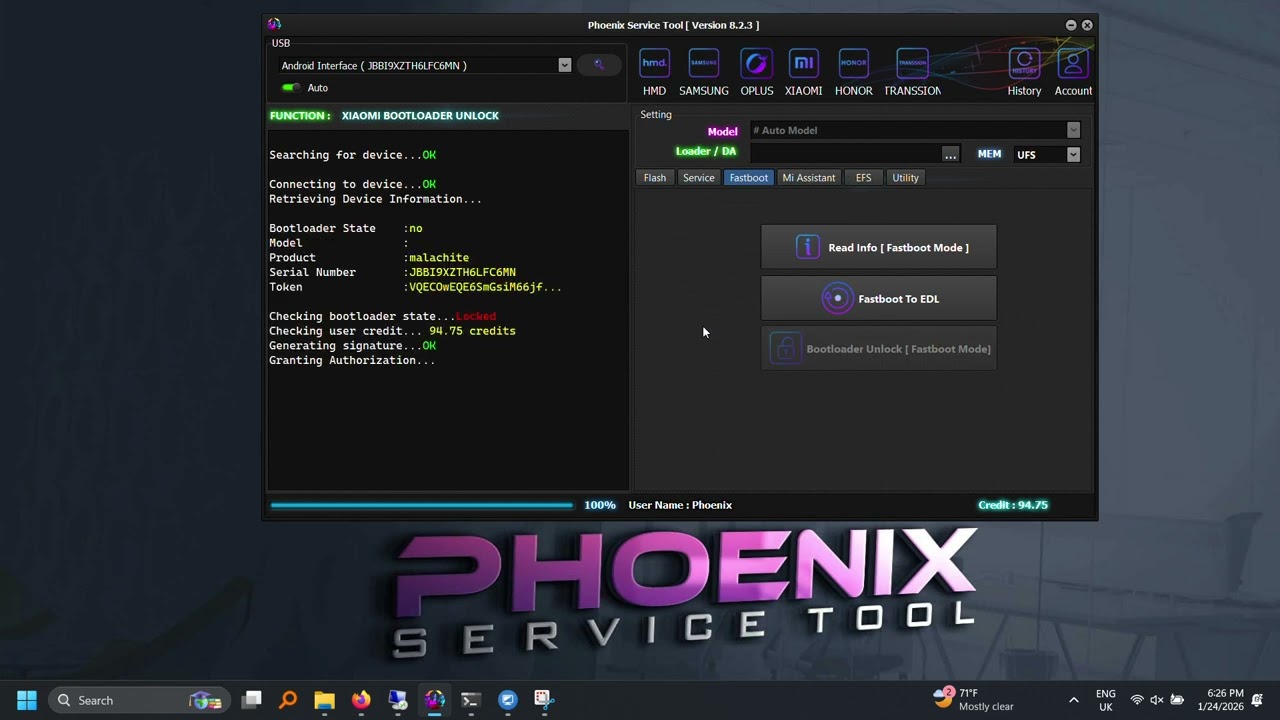 Xiaomi Bootloader Unlock Instant | PST Tool