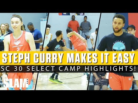 7' Chet Holmgren HIT STEPHEN CURRY WITH HIS OWN MOVE! SC30 Select Camp Day 1 Highlights!