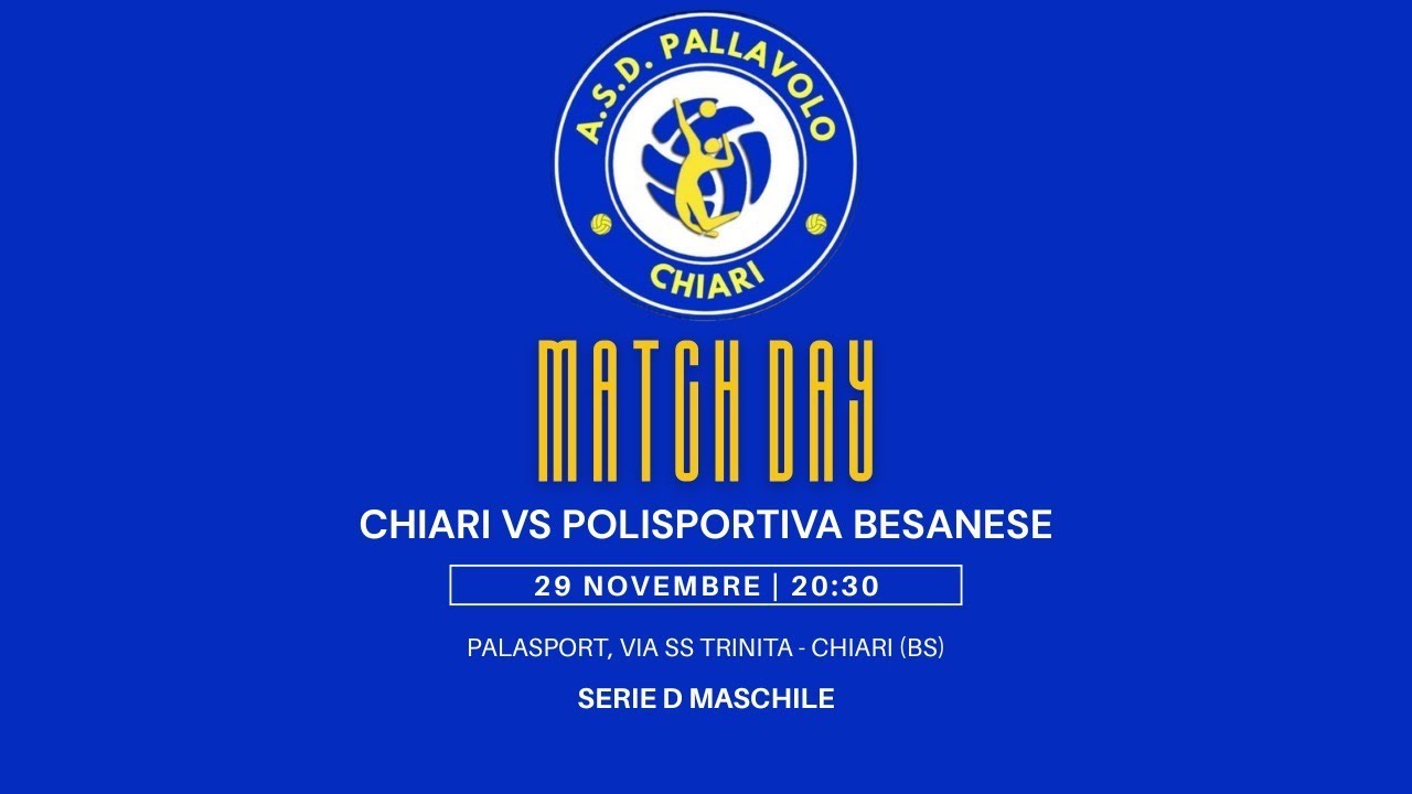 A.S.D. Pallavolo Chiari VS Polisportiva Besanese