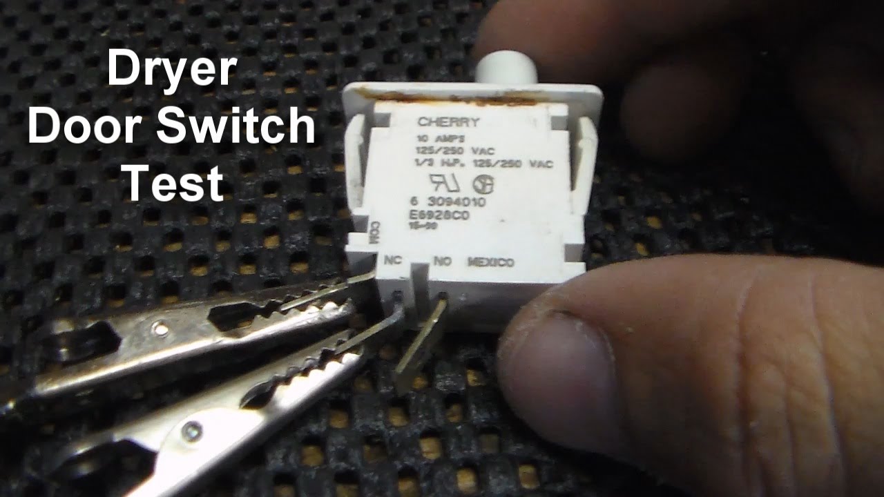 Dryer Not Starting - How to Test the Door Switch - YouTube