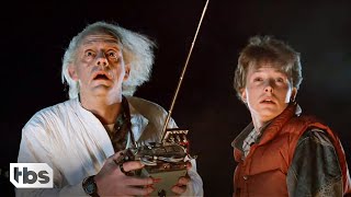 Marty McFly Helps Doc Brown Test His DeLorean Time Machine in Back to the Future (Clip) | TBS